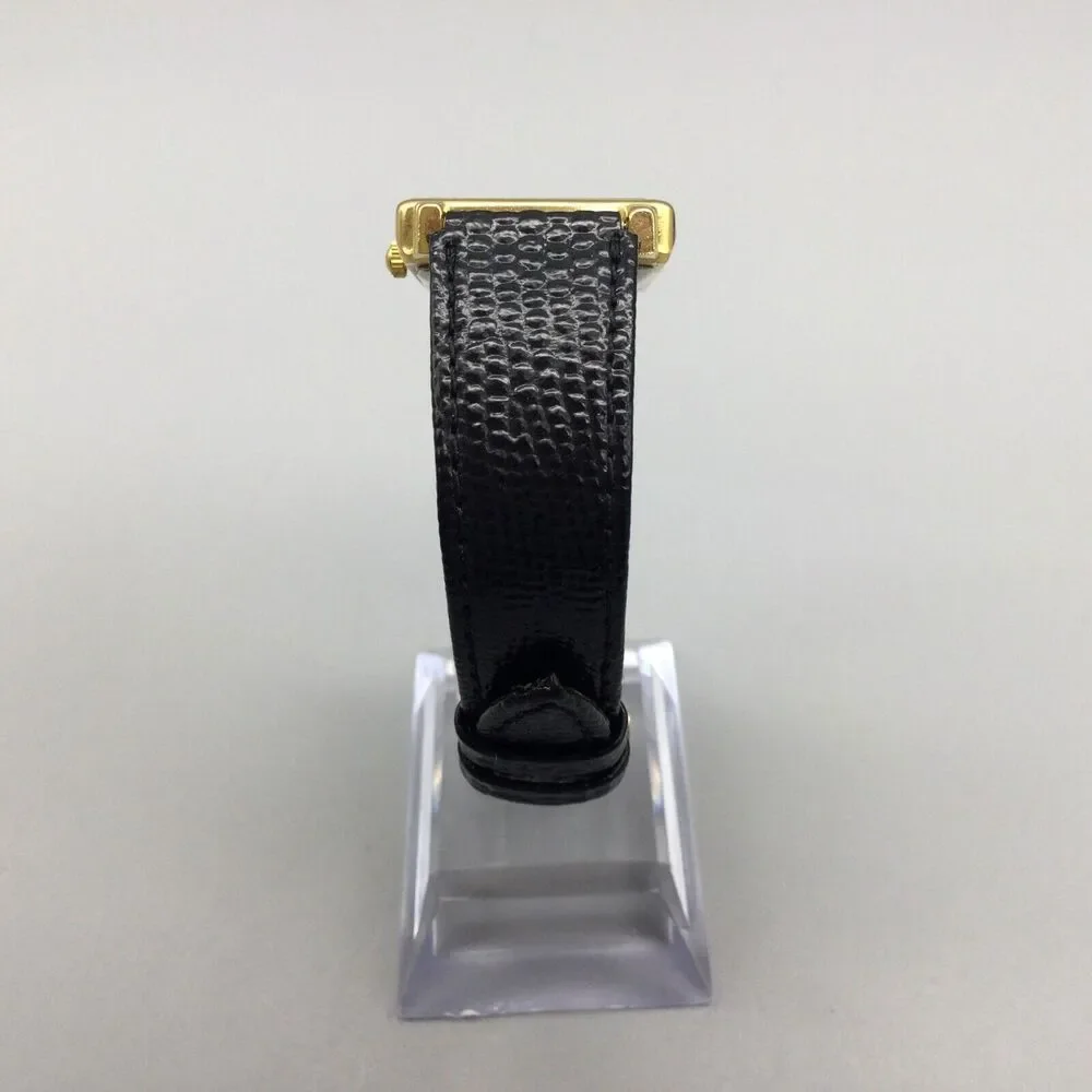 Black Jack Watch 25mm Women Gold Tone Gambling Cards Leather Band New Battery - Picture 4 of 14